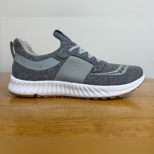 Mens Saucony Stretch and Go Breeze Sneaker Charcoal Size 10.5M